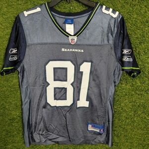 Seattle Seahawks #81 Burleson‎ NFL Equipment Football Jersey Mens Medium
